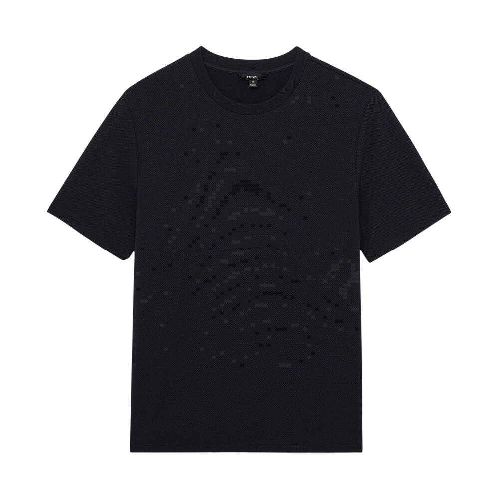 REISS Jack Textured Crew-Neck Modern-Fit T-Shirt